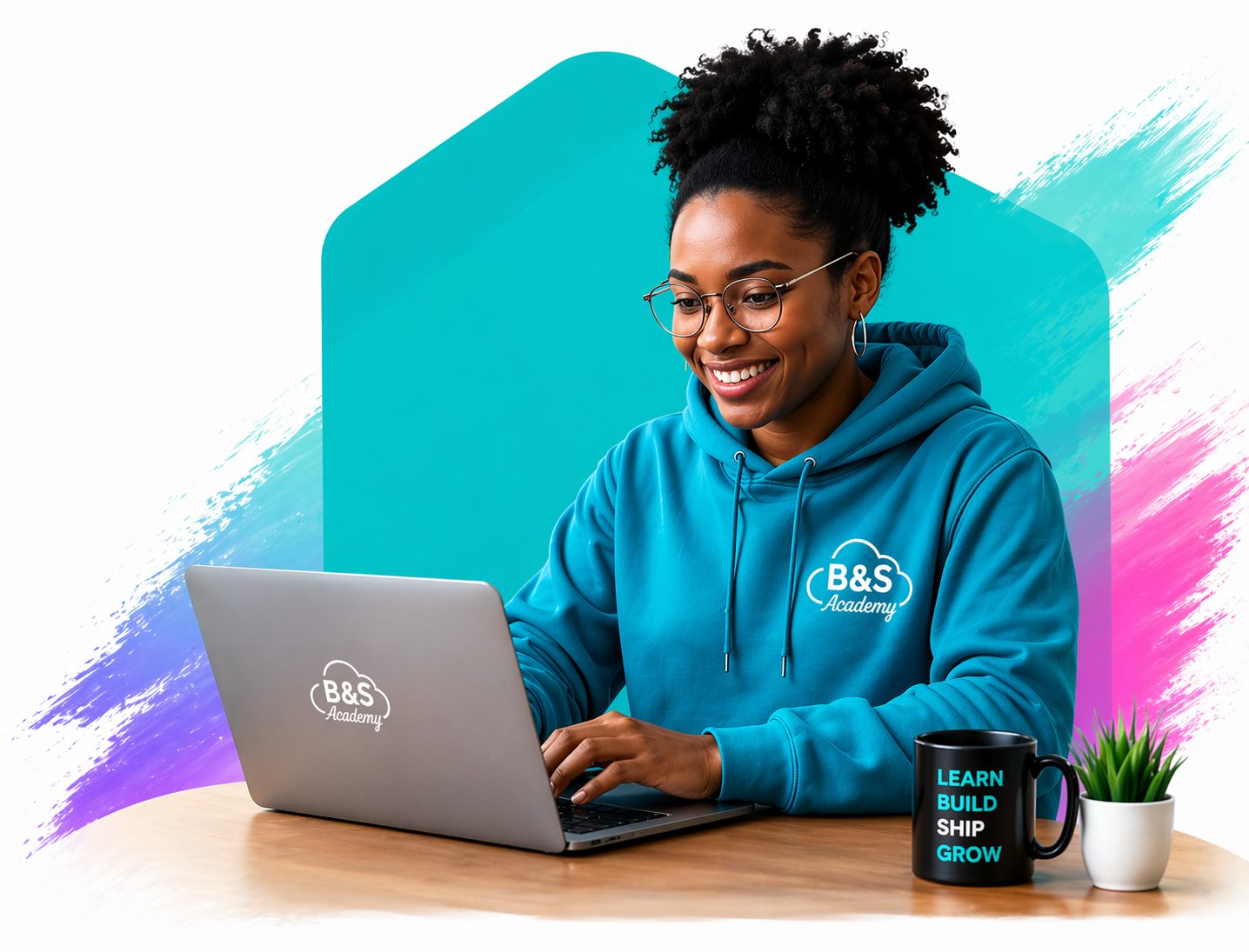 Student learning with B&S Academy